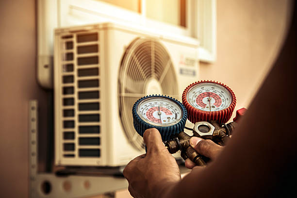 Professional Hvac technician working in Rheems, PA